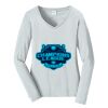 Ladies Long Sleeve Fan Favorite V Neck Tee Thumbnail