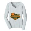 Ladies Long Sleeve Fan Favorite V Neck Tee Thumbnail