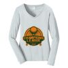 Ladies Long Sleeve Fan Favorite V Neck Tee Thumbnail