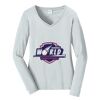 Ladies Long Sleeve Fan Favorite V Neck Tee Thumbnail