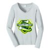 Ladies Long Sleeve Fan Favorite V Neck Tee Thumbnail