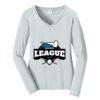 Ladies Long Sleeve Fan Favorite V Neck Tee Thumbnail