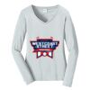 Ladies Long Sleeve Fan Favorite V Neck Tee Thumbnail