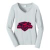 Ladies Long Sleeve Fan Favorite V Neck Tee Thumbnail