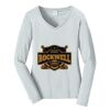 Ladies Long Sleeve Fan Favorite V Neck Tee Thumbnail