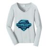 Ladies Long Sleeve Fan Favorite V Neck Tee Thumbnail