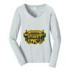 Ladies Long Sleeve Fan Favorite V Neck Tee Thumbnail