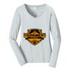 Ladies Long Sleeve Fan Favorite V Neck Tee Thumbnail