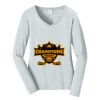 Ladies Long Sleeve Fan Favorite V Neck Tee Thumbnail