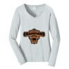 Ladies Long Sleeve Fan Favorite V Neck Tee Thumbnail