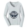 Ladies Long Sleeve Fan Favorite V Neck Tee Thumbnail