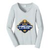 Ladies Long Sleeve Fan Favorite V Neck Tee Thumbnail