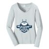 Ladies Long Sleeve Fan Favorite V Neck Tee Thumbnail