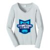 Ladies Long Sleeve Fan Favorite V Neck Tee Thumbnail