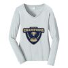 Ladies Long Sleeve Fan Favorite V Neck Tee Thumbnail