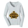 Ladies Long Sleeve Fan Favorite V Neck Tee Thumbnail