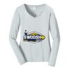 Ladies Long Sleeve Fan Favorite V Neck Tee Thumbnail