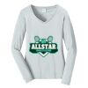 Ladies Long Sleeve Fan Favorite V Neck Tee Thumbnail