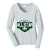 Ladies Long Sleeve Fan Favorite V Neck Tee Thumbnail