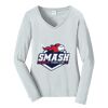 Ladies Long Sleeve Fan Favorite V Neck Tee Thumbnail