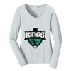 Ladies Long Sleeve Fan Favorite V Neck Tee Thumbnail