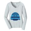 Ladies Long Sleeve Fan Favorite V Neck Tee Thumbnail