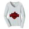 Ladies Long Sleeve Fan Favorite V Neck Tee Thumbnail