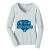 Ladies Long Sleeve Fan Favorite V Neck Tee Thumbnail