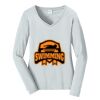 Ladies Long Sleeve Fan Favorite V Neck Tee Thumbnail