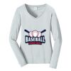 Ladies Long Sleeve Fan Favorite V Neck Tee Thumbnail