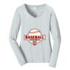 Ladies Long Sleeve Fan Favorite V Neck Tee Thumbnail