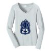 Ladies Long Sleeve Fan Favorite V Neck Tee Thumbnail