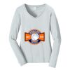 Ladies Long Sleeve Fan Favorite V Neck Tee Thumbnail