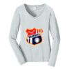 Ladies Long Sleeve Fan Favorite V Neck Tee Thumbnail