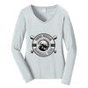 Ladies Long Sleeve Fan Favorite V Neck Tee Thumbnail