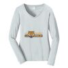 Ladies Long Sleeve Fan Favorite V Neck Tee Thumbnail