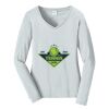 Ladies Long Sleeve Fan Favorite V Neck Tee Thumbnail