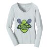 Ladies Long Sleeve Fan Favorite V Neck Tee Thumbnail