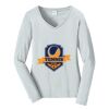 Ladies Long Sleeve Fan Favorite V Neck Tee Thumbnail