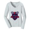 Ladies Long Sleeve Fan Favorite V Neck Tee Thumbnail