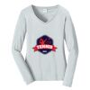 Ladies Long Sleeve Fan Favorite V Neck Tee Thumbnail