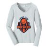 Ladies Long Sleeve Fan Favorite V Neck Tee Thumbnail