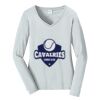 Ladies Long Sleeve Fan Favorite V Neck Tee Thumbnail