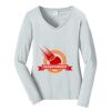 Ladies Long Sleeve Fan Favorite V Neck Tee Thumbnail