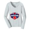 Ladies Long Sleeve Fan Favorite V Neck Tee Thumbnail