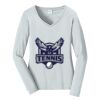 Ladies Long Sleeve Fan Favorite V Neck Tee Thumbnail