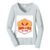 Ladies Long Sleeve Fan Favorite V Neck Tee Thumbnail