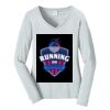 Ladies Long Sleeve Fan Favorite V Neck Tee Thumbnail