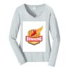 Ladies Long Sleeve Fan Favorite V Neck Tee Thumbnail