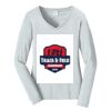 Ladies Long Sleeve Fan Favorite V Neck Tee Thumbnail